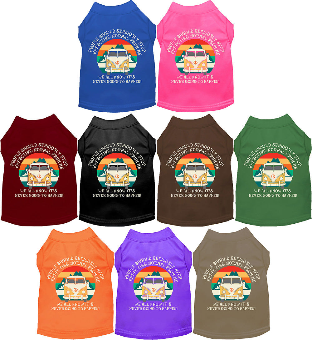 Cat or Dog Shirt for Pets "Stop Expecting Normal Vanlife"