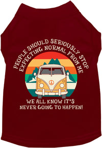 Cat or Dog Shirt for Pets "Stop Expecting Normal Vanlife"