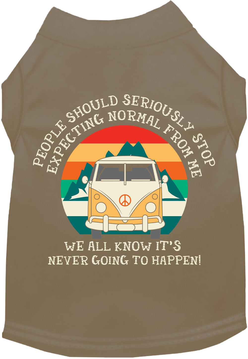 Cat or Dog Shirt for Pets "Stop Expecting Normal Vanlife"