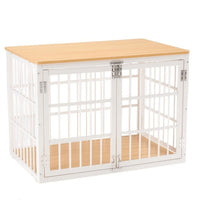 Sturdy Dog Crate Furniture, Heavy Duty Kennel For Large & Medium Dogs, Indoor Use