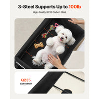 Elevated Lounge Dog Bed XL, Foldable Raised Dog Bed Cot For Large Dogs & Cats, Portable Pet Bed With Wheels, 600D Oxford