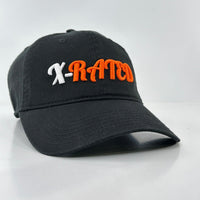 X RATED HAT Strapback BLACK Funny Dad CAP Custom Embroidered