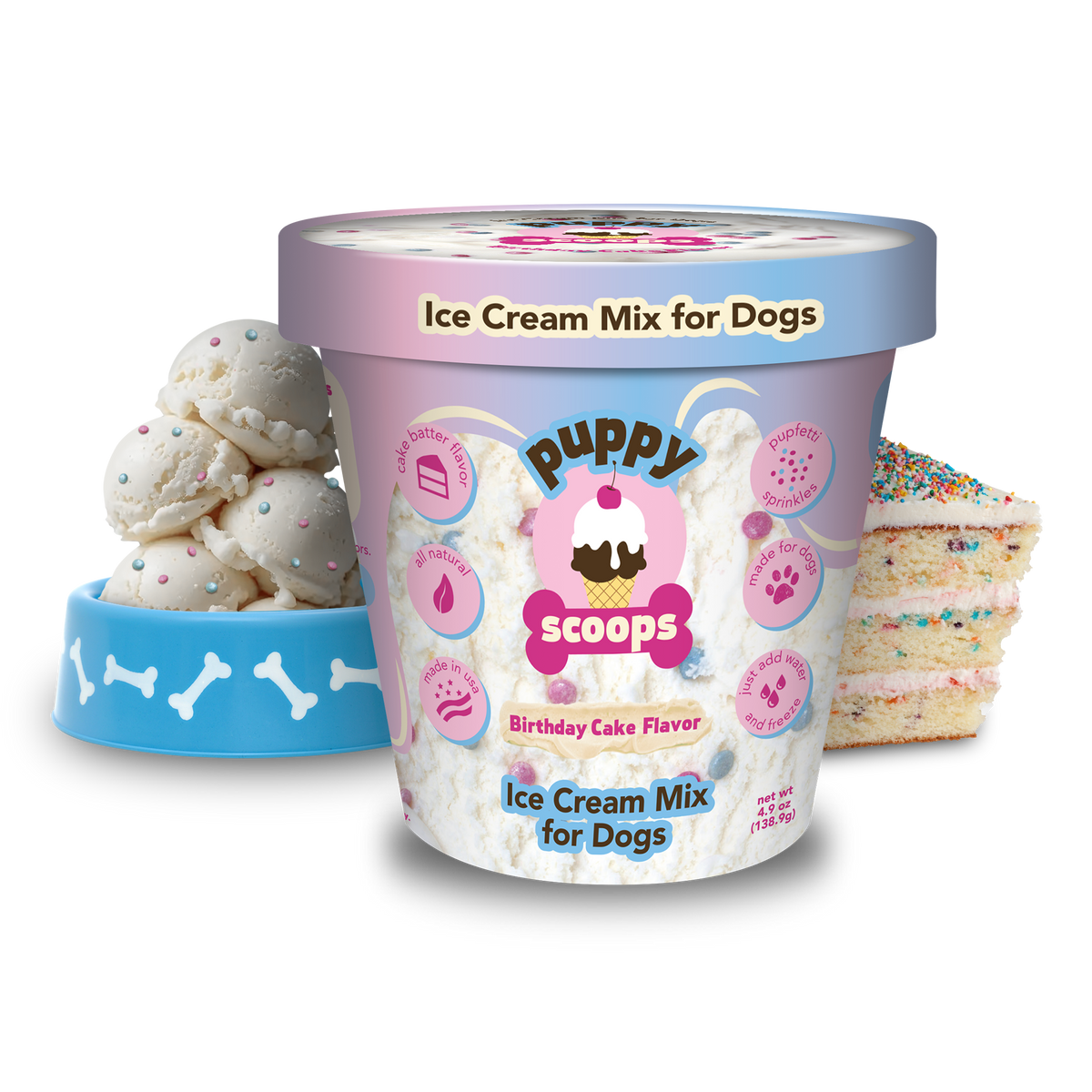 Puppy Cake Puppy Scoops Ice Cream Mix for Dogs