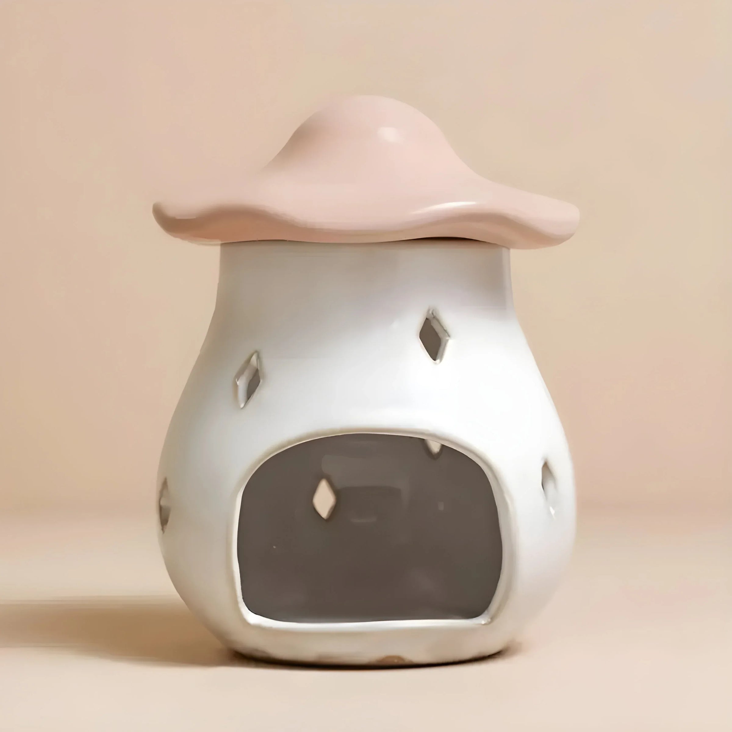 Pink Mushroom Wax Melt Warmer Ceramic - BIG FRENCHIES