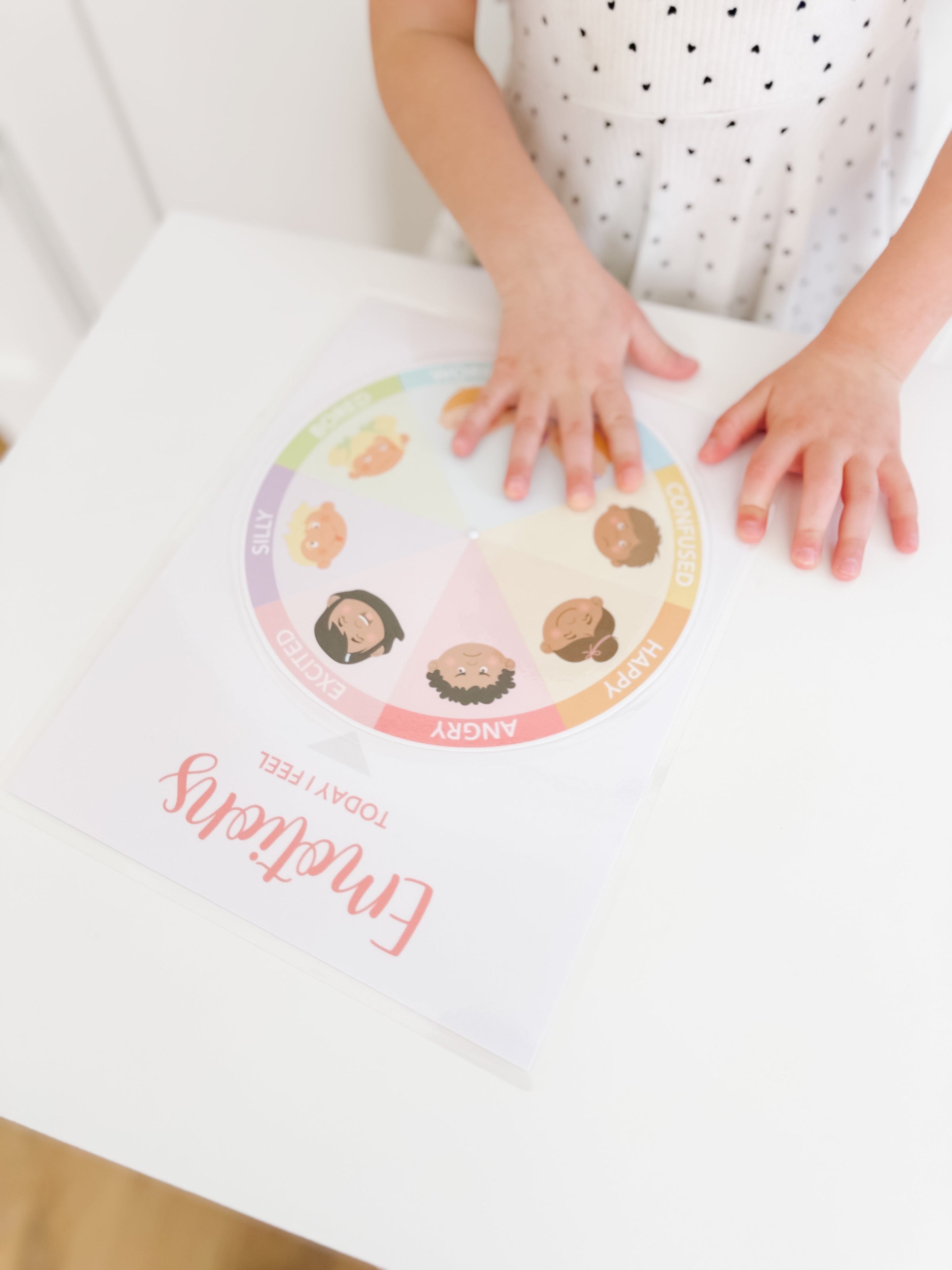 Learning Wheel Spinner Printable Dramatic Play