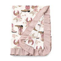 Cowgirl Boots Stroller Blanket - BIG FRENCHIES