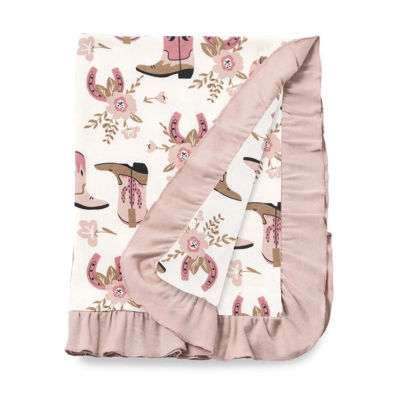 Cowgirl Boots Stroller Blanket - BIG FRENCHIES