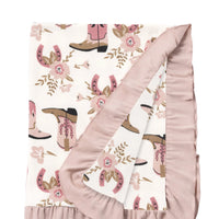 Cowgirl Boots Stroller Blanket - BIG FRENCHIES
