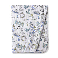 Seashore Stroller Blanket – Soft Bamboo Baby Blanket