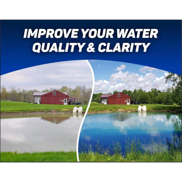 Crystal Blue Lake & Pond Dye 1 Gallon Royal Blue Water Colorant Treats 1 Acre