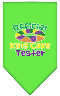 Pet and Dog Bandana Screen Printed, "King Cake Tester"
