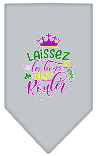 Pet and Dog Bandana Screen Printed, "Laissez Les Bons Temps Rouler"