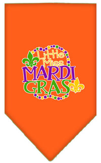 Pet and Dog Bandana Screen Printed, "Little Miss Mardi Gras"