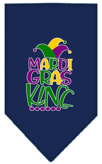 Pet and Dog Bandana Screen Printed, "Mardi Gras King"