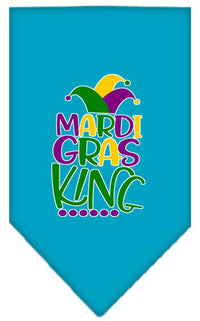 Pet and Dog Bandana Screen Printed, "Mardi Gras King"