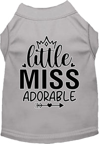 Adorable Cat or Dog Shirt for Pets "Little Miss Adorable"
