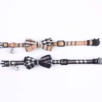 Cat Collars Breakaway With Cute Bow Bell 2 Pack Kitten Collar Plaid Cat Collar With Removable Bowtie Cat Collar For Cats