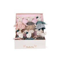 Display of 9 asstd Small Mice - The Little school of dance - Doll - Moulin Roty