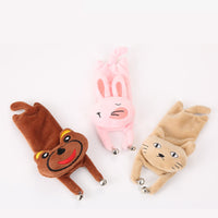 Cute Cat Rabbit Red Panda Mint Plush Toy With Bell