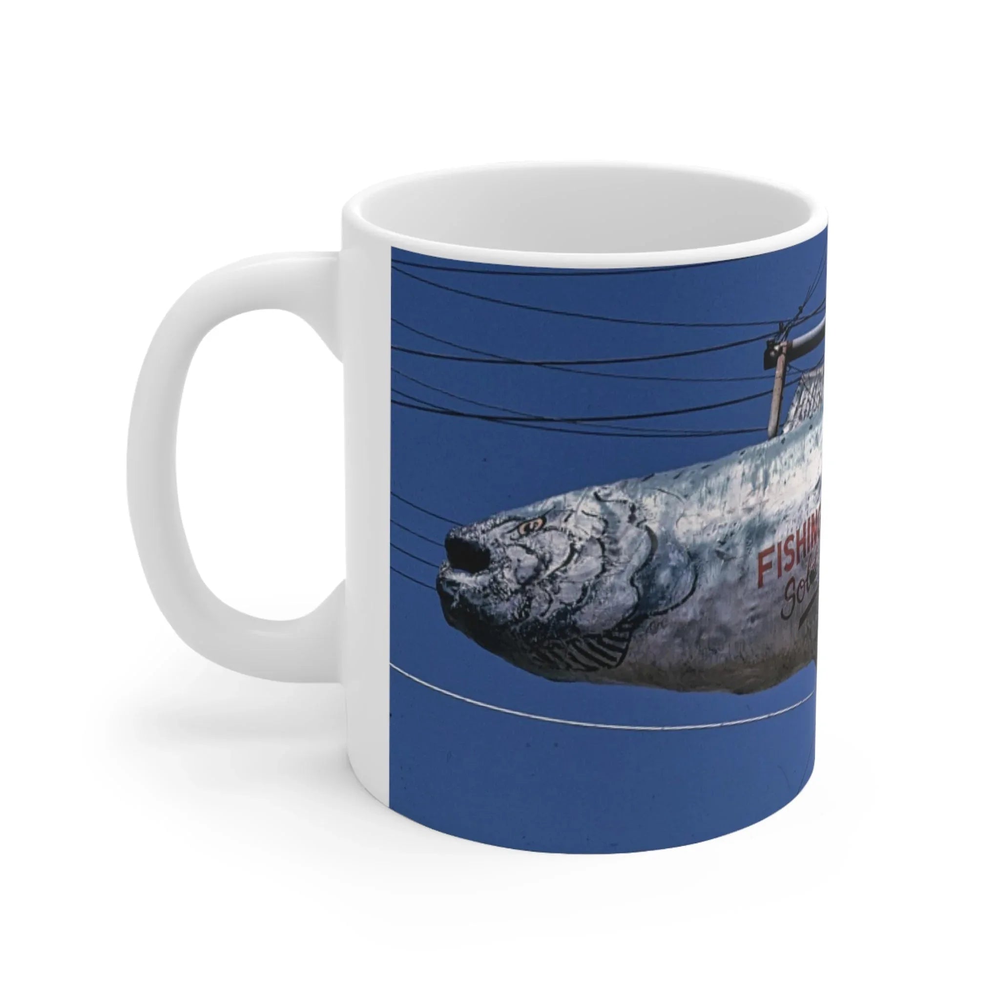 ROADSIDE MUGS - Fishing Tackle Ceramic Mug 11oz - BIG FRENCHIES