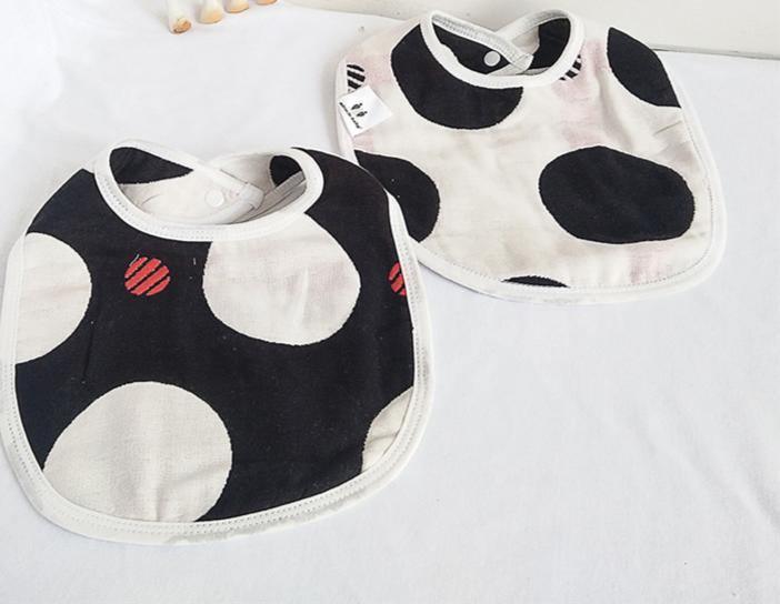 Two sides 100% Cotton Gauze Baby Bibs 6 Layers All Seasons Infant Unisex Clothing Accessories Bibs For Baby and Kids - BIG FRENCHIES