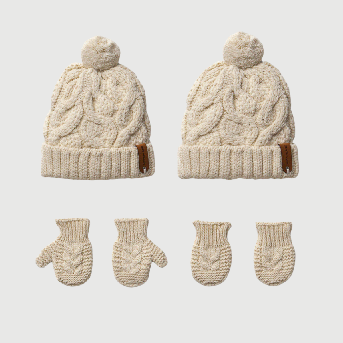 Knit Beanie and Mitten Set - BIG FRENCHIES