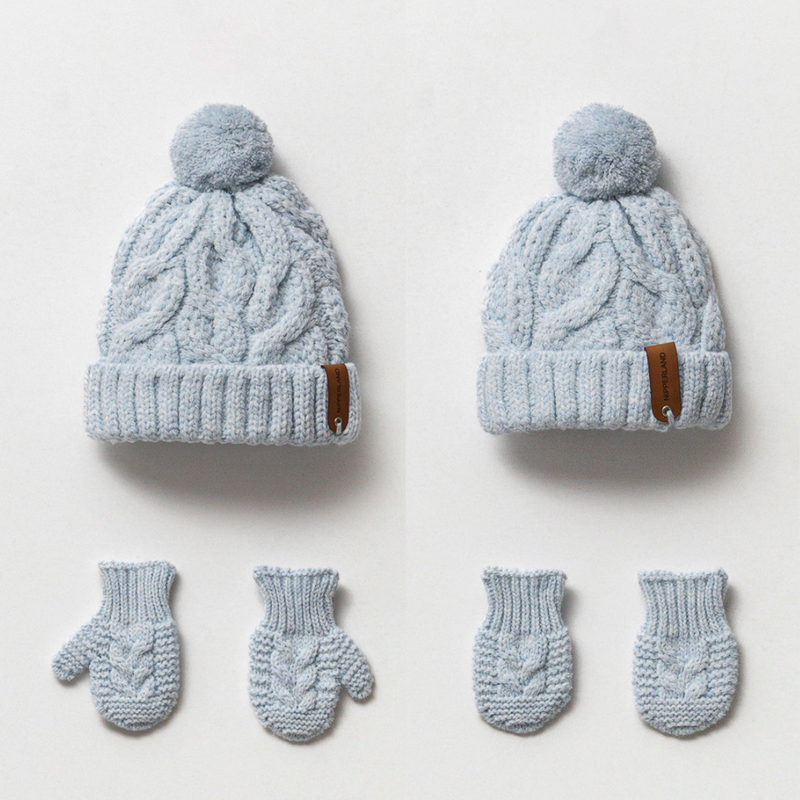 Knit Beanie and Mitten Set - BIG FRENCHIES