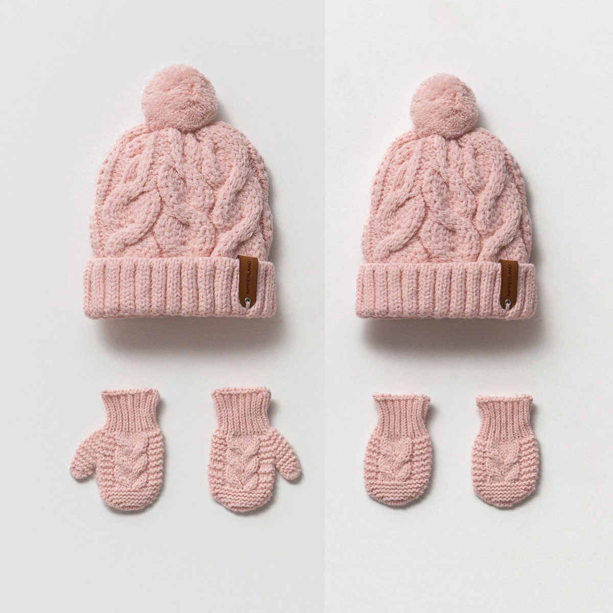 Knit Beanie and Mitten Set - BIG FRENCHIES