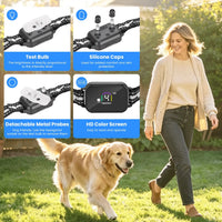 2-in-1 Dog Shock and Bark Collar Dog Training Collar with Remote 1/2/3 Collars(Options) Rechargeable IP68 Waterproof wit