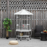 Bird Cage Starter Kit with Detachable Rolling Stand