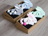 BPA Free Food Grade Silicone Teethers Cartoon Animals Shape Pacifier Clips, Accessories Baby Teething 1pc - BIG FRENCHIES