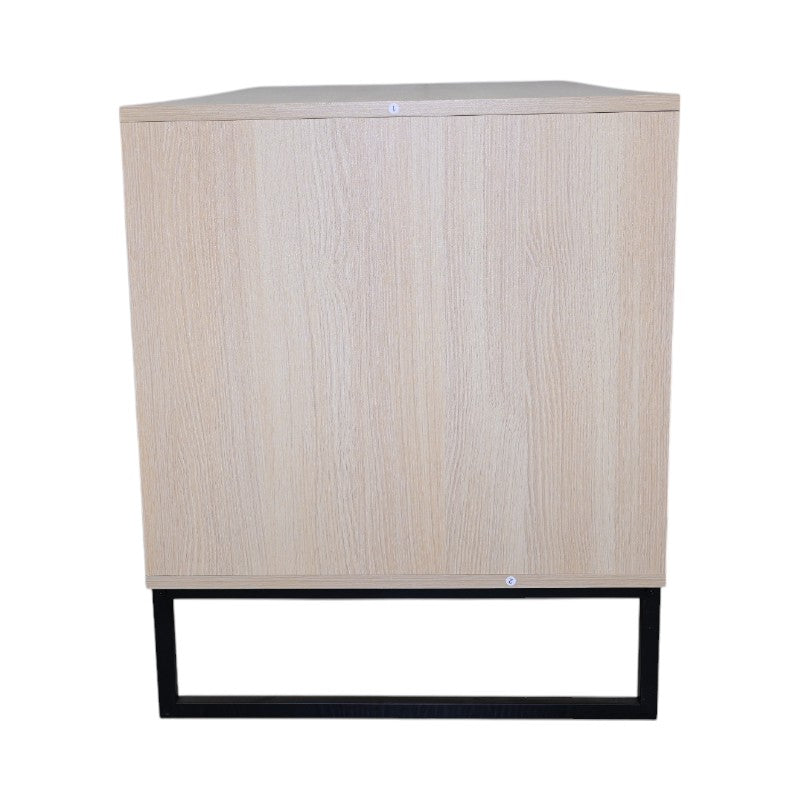 Modern Wooden Cat House with Scratching Mat - 47.64" x 21.46" x 25.98", 76.4 lbs