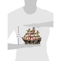 Deco-Replicas Striped Pirate Ship Aquarium Ornament - BIG FRENCHIES