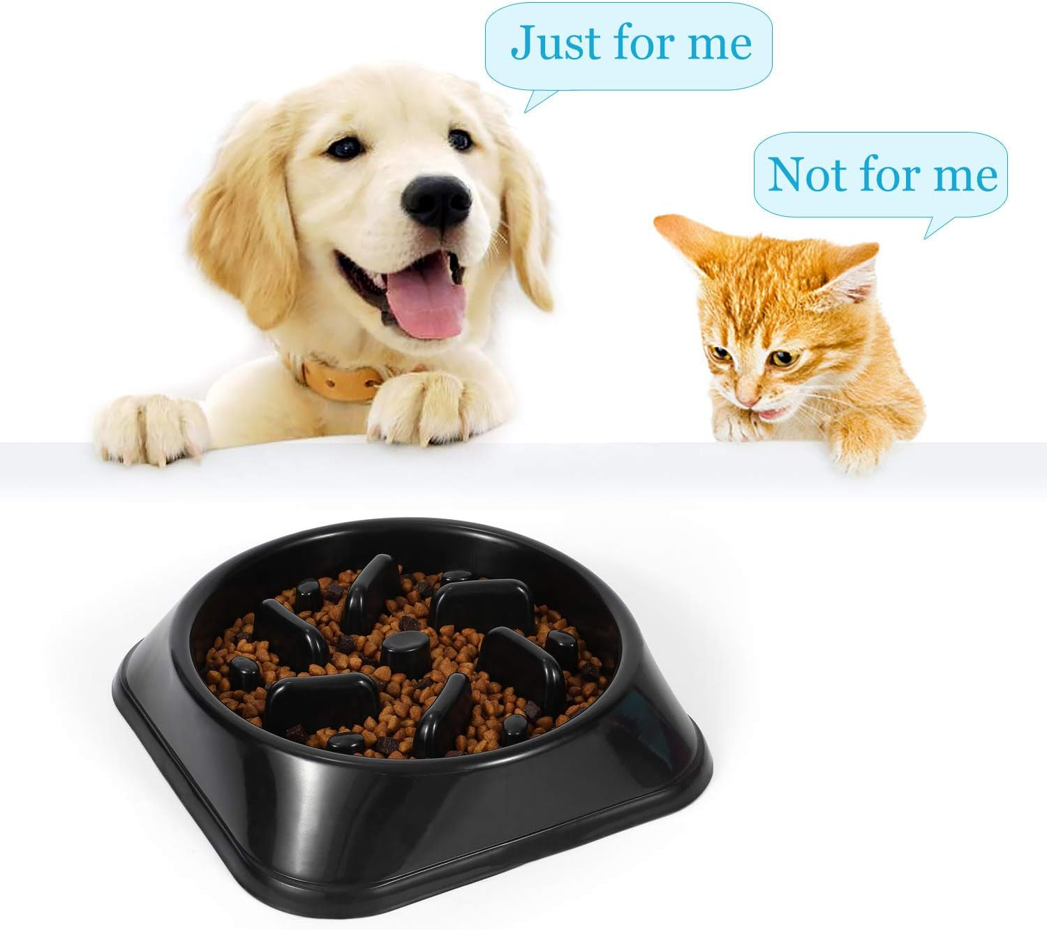 Dog Feeder Slow Eating Pet Bowl Eco-Friendly - BIG FRENCHIES