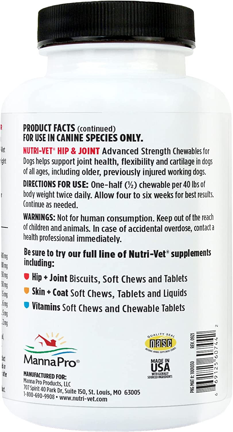 Advanced Strength Hip & Joint Chewable Dog Supplements - BIG FRENCHIES