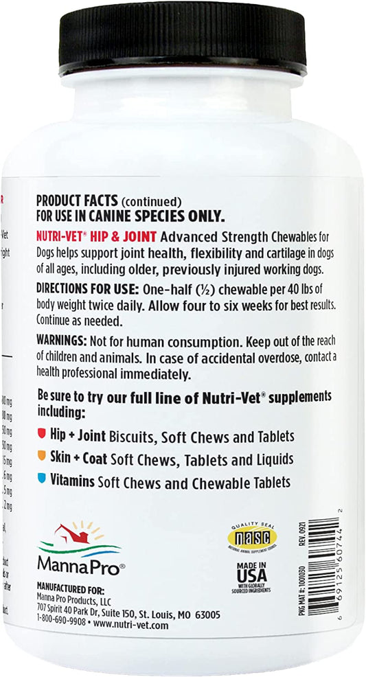 Advanced Strength Hip & Joint Chewable Dog Supplements - BIG FRENCHIES