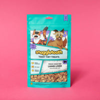 Snaggletooth Pets Freeze Dried Lamb Liver Teeny Tiny Treats for Dogs & Cats, 2.6 oz, Pack of 12