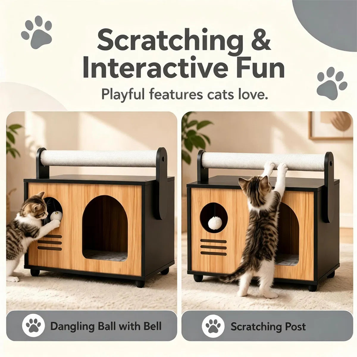 Cat and Dog Kennel Modern 19 Inches X 12 X 17.5