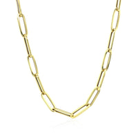 14K Yellow Gold Bold Paperclip Chain (4.2 mm)