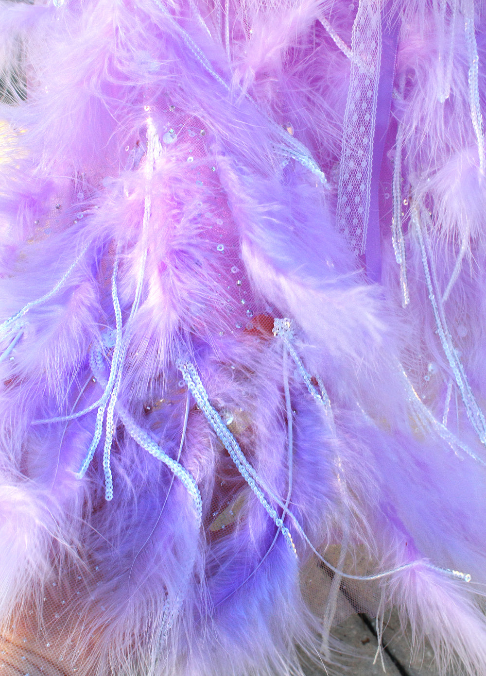 Luxury Lavender Feather Pet Wedding Gown Handmade Crystal Dog Bridal Dress Floor Length Couture Princess Wedding Outfit