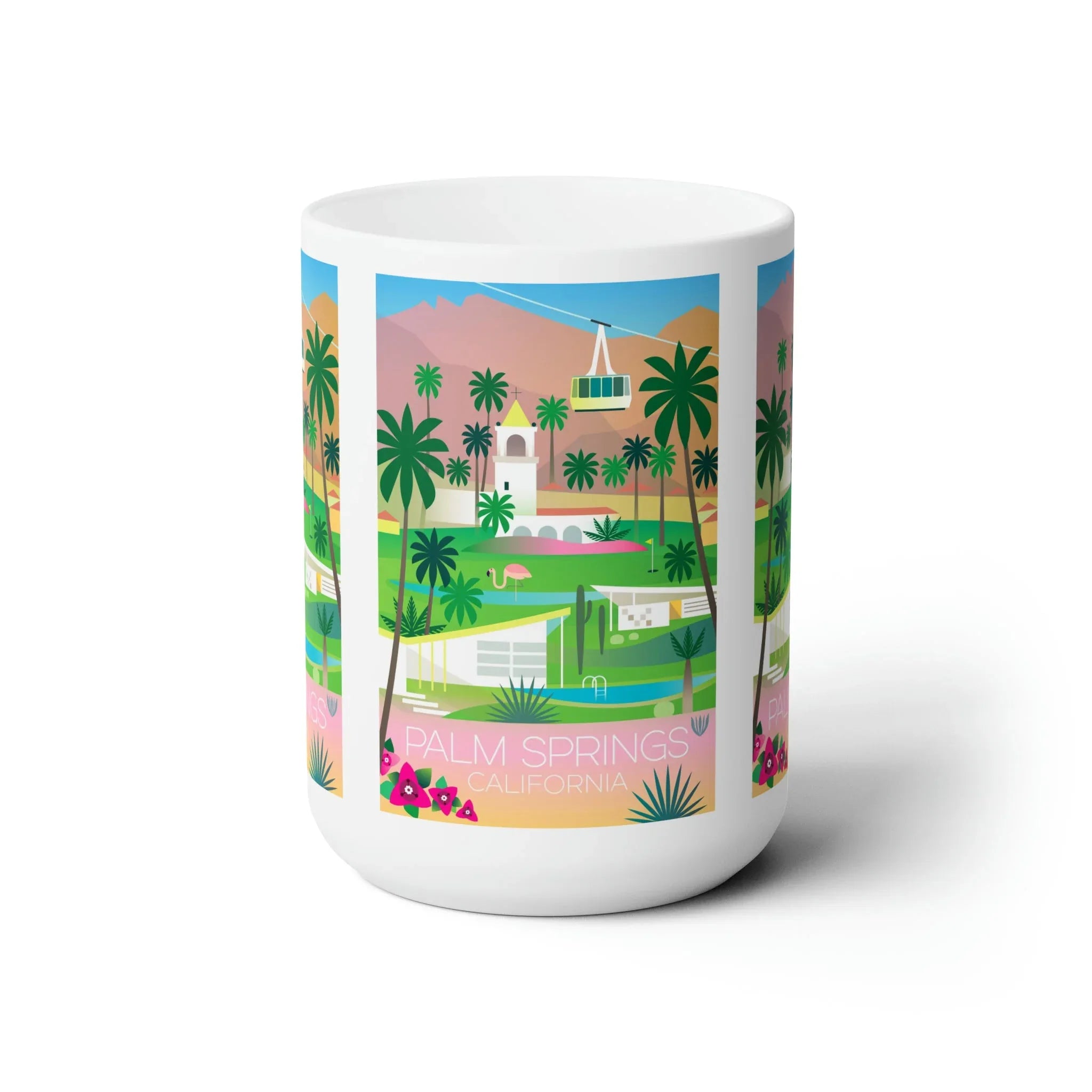 Palm Springs Ceramic Mug 11oz or 15oz - BIG FRENCHIES