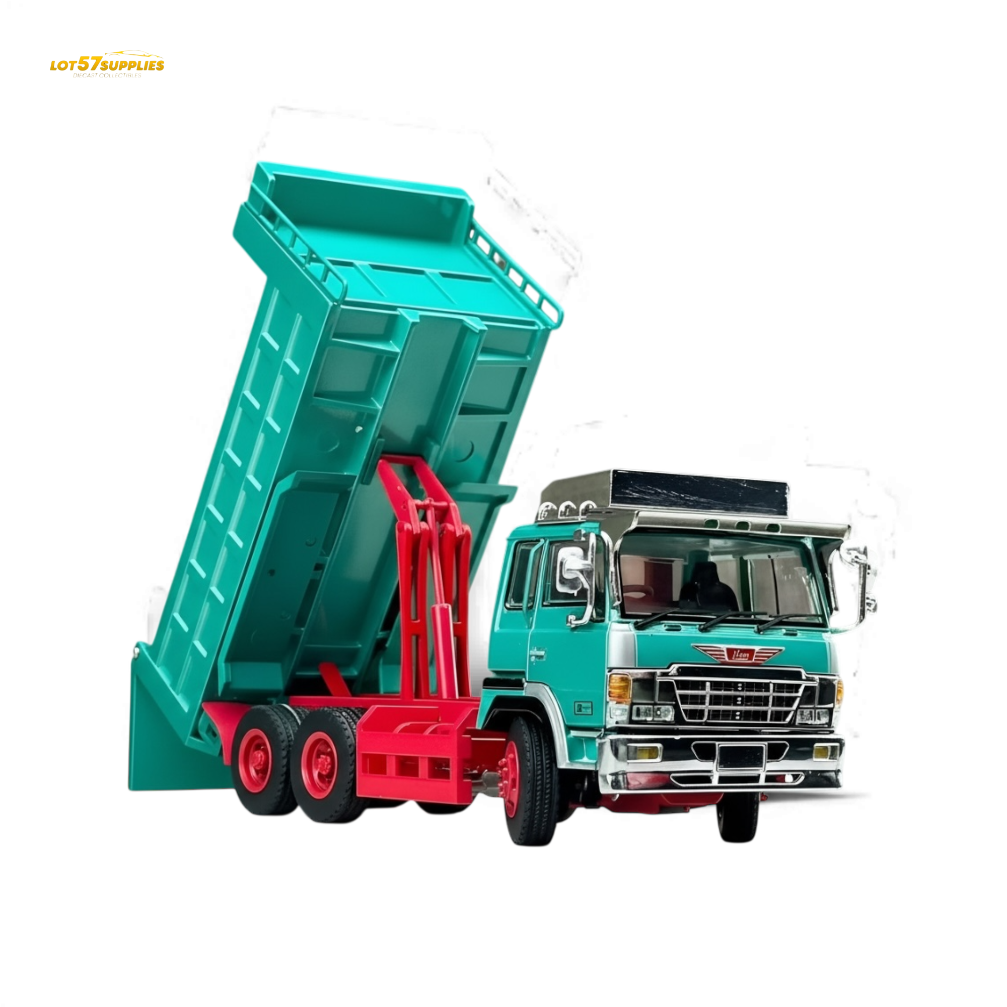 (Pre-Order) DBGT Hino Super Dolphin Dump Truck Green 1:64