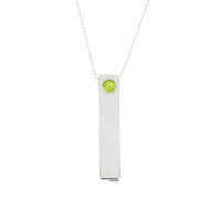 Genuine Peridot Fashion Pendants Sterling Silver