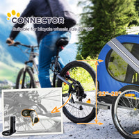 Dog Bike Trailer, Pet Wagon Bicycle Trailer with Easy Folding Cart Frame, 20" Large Rubber Wheels, 3 Entrances, Mesh Scr