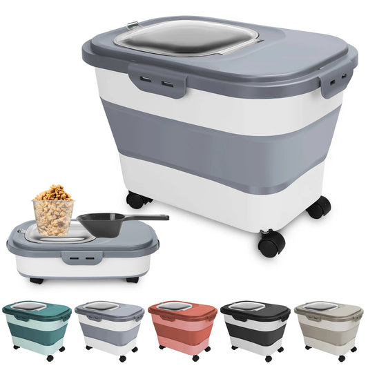 Best 20 Lb Pet Food Containers with Wheels and Lids - BIG FRENCHIES