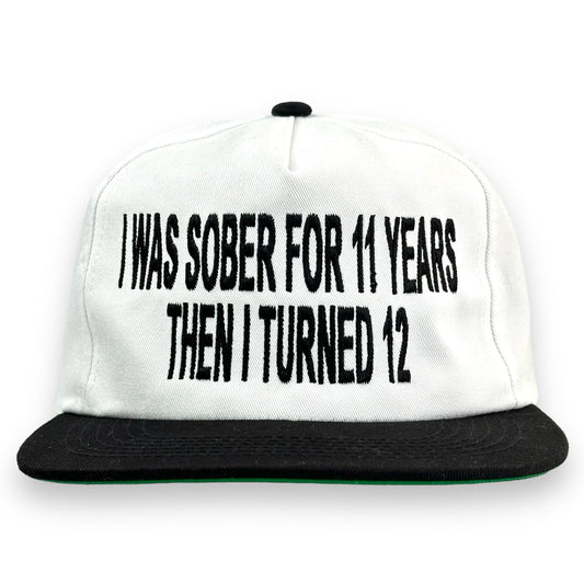I Was Sober For 11 Years Then I Turned 12 Hat Custom Embroidered