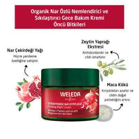 Weleda Organic Pomegranate Night Cream - Anti-Aging Moisturizer for Dry Skin, 1.35 fl oz