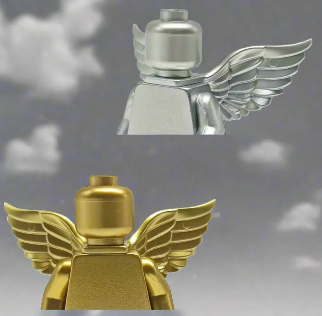 Metallic Gold & Silver Angel Wing Minifigures - BIG FRENCHIES