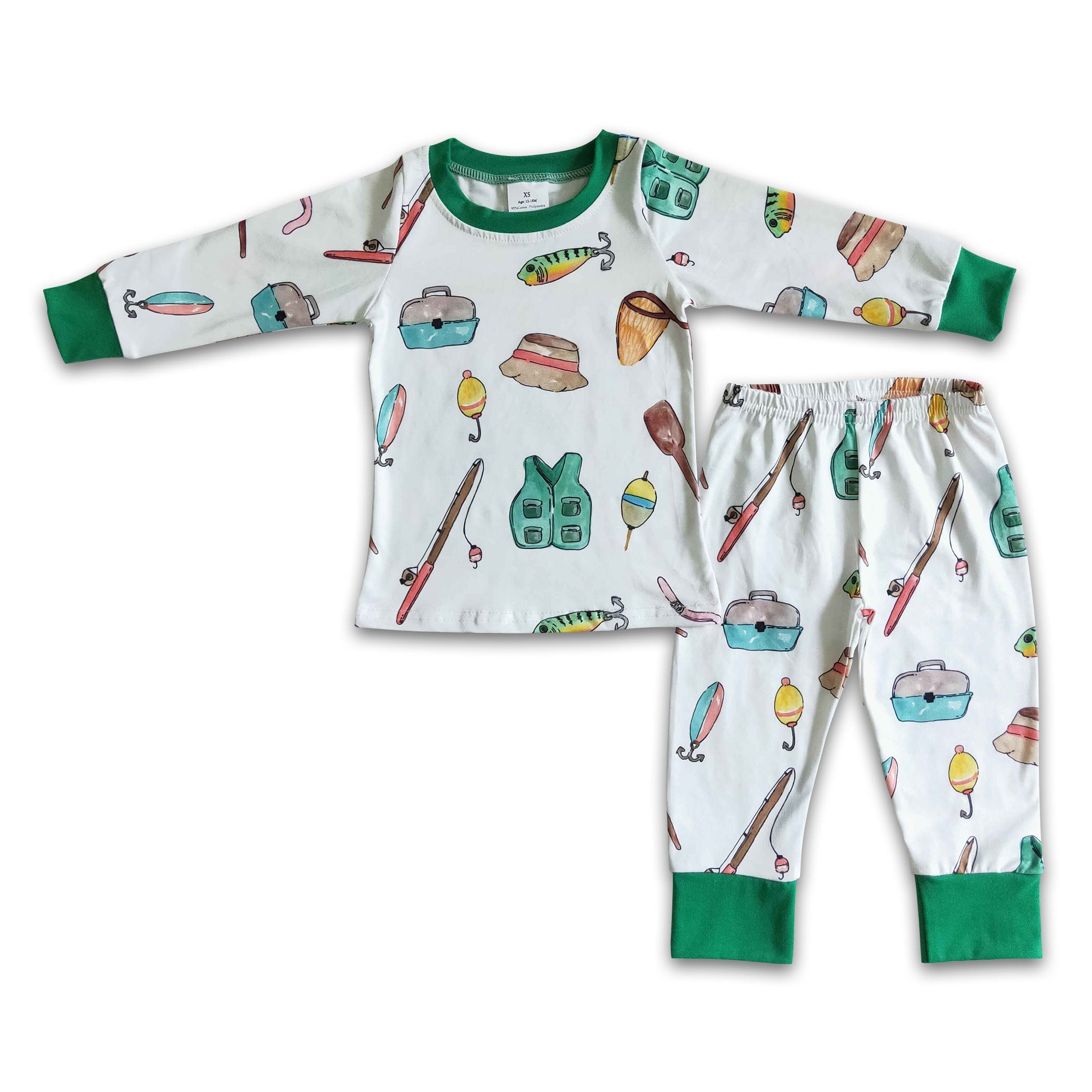 Long sleeve fishing boy pajamas - BIG FRENCHIES