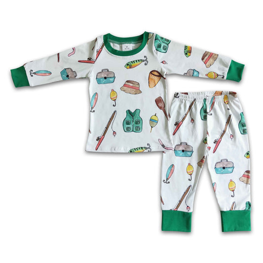 Long sleeve fishing boy pajamas - BIG FRENCHIES